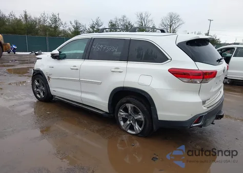 2018 Toyota Highlander Hybrid Limited Platinum z USA, uszkodzony, nr VIN 5TDDGRFH2JS047348
